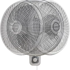 Lasko M16900 Wall Mount Fan - 16" Fan Diameter - 3 Speed - Quiet, Oscillating, Adjustable Tilt Head, Durable - Gray