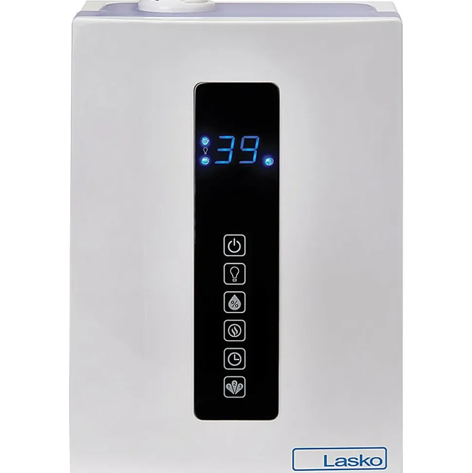Lasko Quiet Ultrasonic Digital Warm and Cool Mist Humidifier - Warm Mist, Cool Mist, Ultrasonic - Black, White