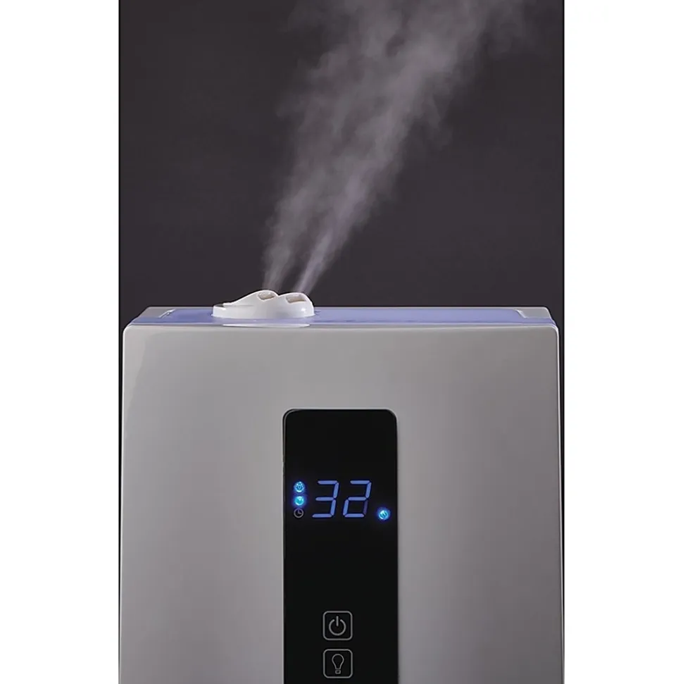 Lasko Quiet Ultrasonic Digital Warm and Cool Mist Humidifier - Warm Mist, Cool Mist, Ultrasonic - Black, White
