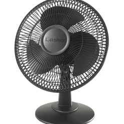 Lasko® 3-Speed Desk Fan, Oscillating, Black