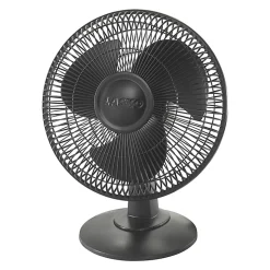 Lasko® 3-Speed Desk Fan, Oscillating, Black