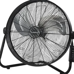 Lasko® 20" 3-Speed High Velocity Fan with Remote Control, 22"H x 7"W x 22"D, Black