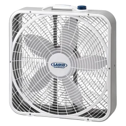 Lasko® Weather-Shield® 20" 3-Speed Box Fan, 22.5"H x 4.75"W x 21.25"D, White
