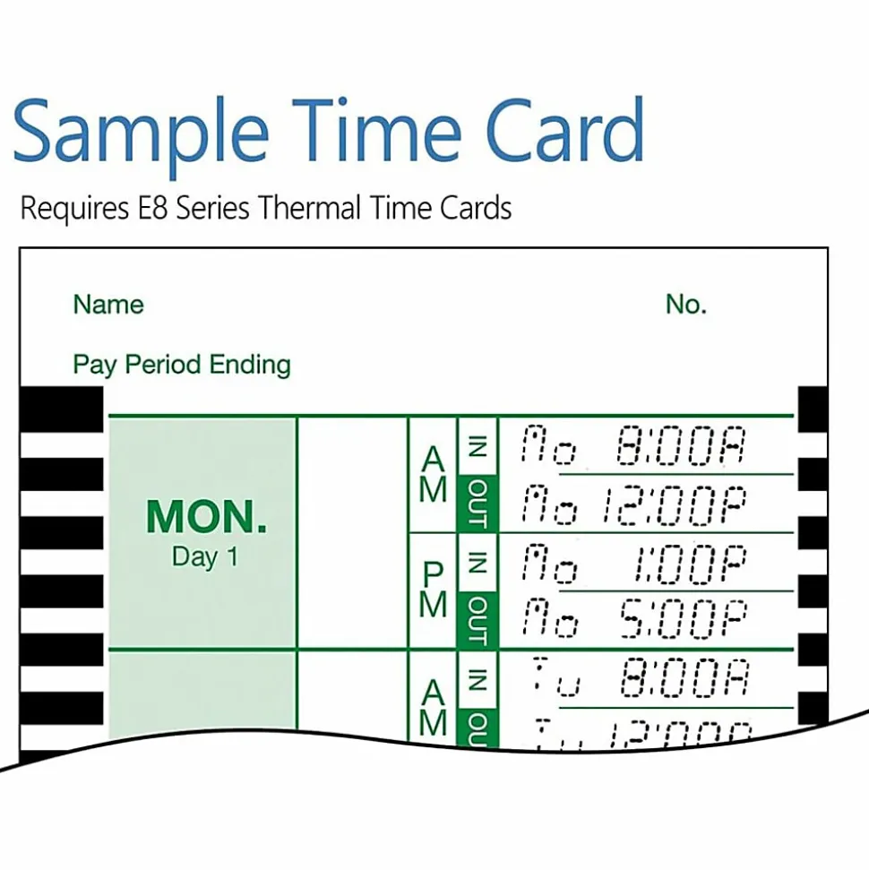 Lathem 2100 HD Heavy-Duty Thermal Print Time Clock, Gray