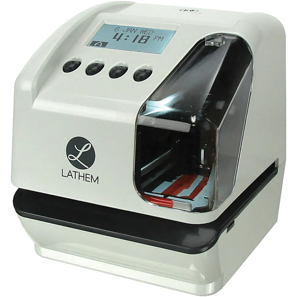 Lathem LT5 Electronic Time and Date Stamp - Card Punch/Stamp - Digital - Time, Date Record Time