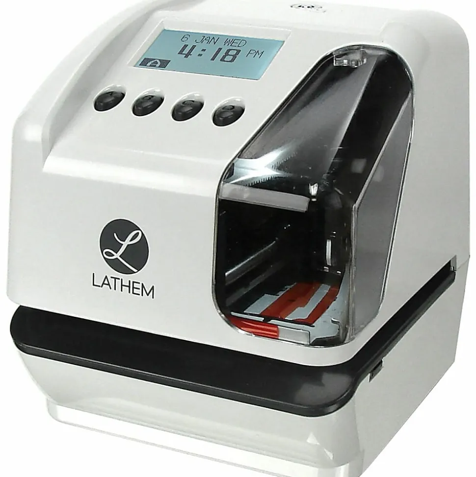 Lathem LT5 Electronic Time and Date Stamp - Card Punch/Stamp - Digital - Time, Date Record Time