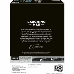Laughing Man Single-Serve Coffee K-Cup® Pods, Medium Roast, Dukale's Blend, Carton Of 22