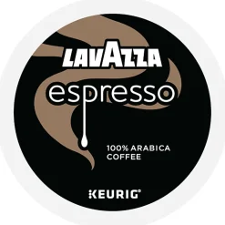 Lavazza Espresso Single-Serve Keurig K-Cup Pods, Medium Roast, Box Of 22 Pods