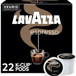 Lavazza Espresso Single-Serve Keurig K-Cup Pods, Medium Roast, Box Of 22 Pods