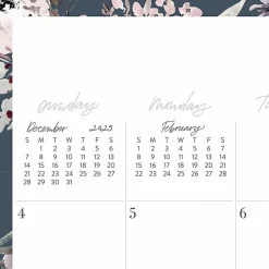 Leah Bisch™ for Cambridge® 2026 Monthly Wall Calendar, Calista Floral, Medium, 15" x 12"