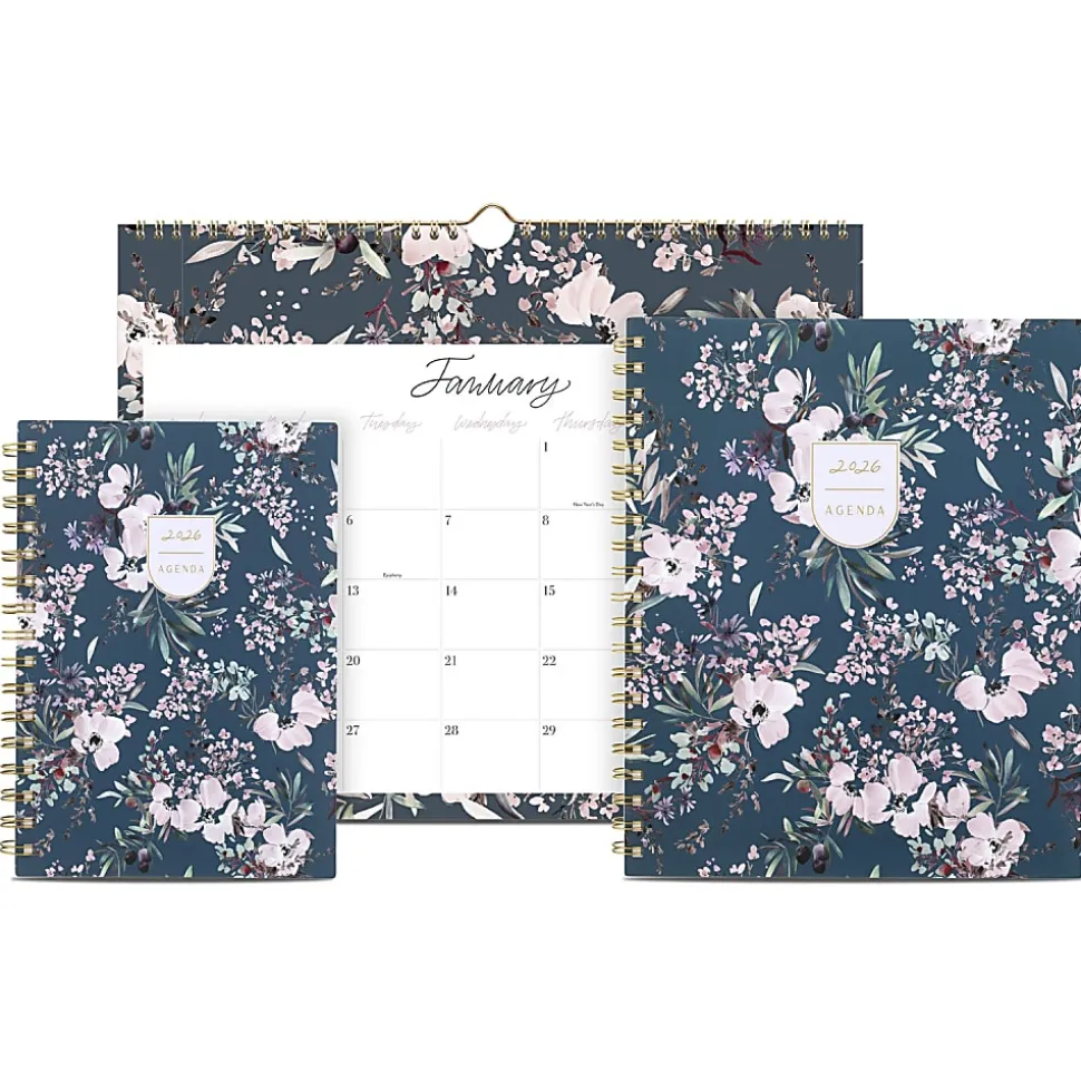 Leah Bisch™ for Cambridge® 2026 Monthly Wall Calendar, Calista Floral, Medium, 15" x 12"