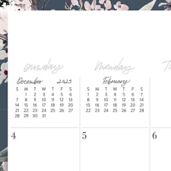 Leah Bisch™ for Cambridge® 2026 Monthly Wall Calendar, Calista Floral, Medium, 15
