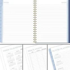 Leah Bisch™ for Mead Cambridge® Academic 2026-2027 Weekly Monthly Planner, Bow Trellis, Large, 8 1/2" x 11"