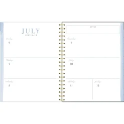 Leah Bisch™ for Mead Cambridge® Academic 2026-2027 Weekly Monthly Planner, Peony Field, Large, 8 1/2