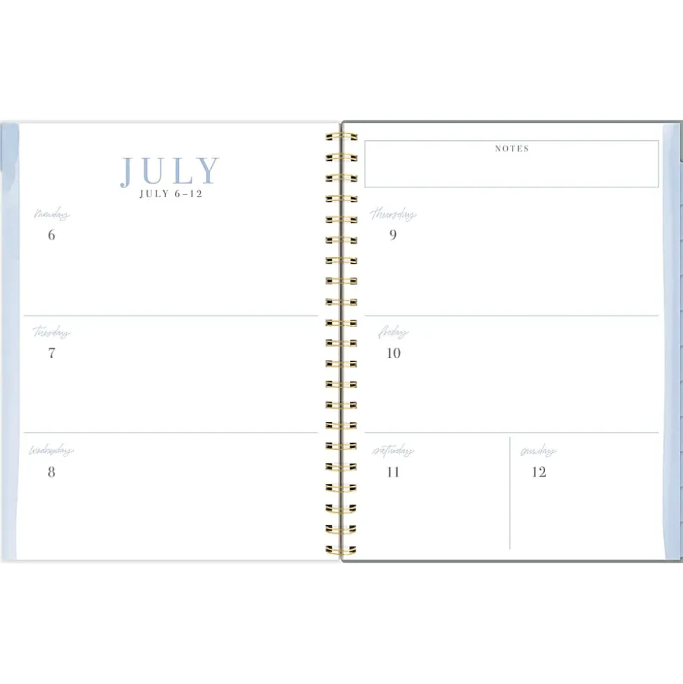 Leah Bisch™ for Mead Cambridge® Academic 2026-2027 Weekly Monthly Planner, Peony Field, Large, 8 1/2" x 11"