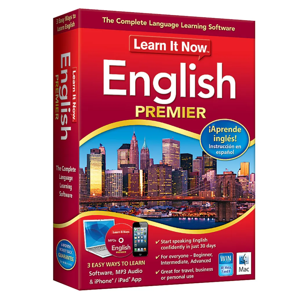 Learn it Now™ English Premier, For PC/Mac®, Disc