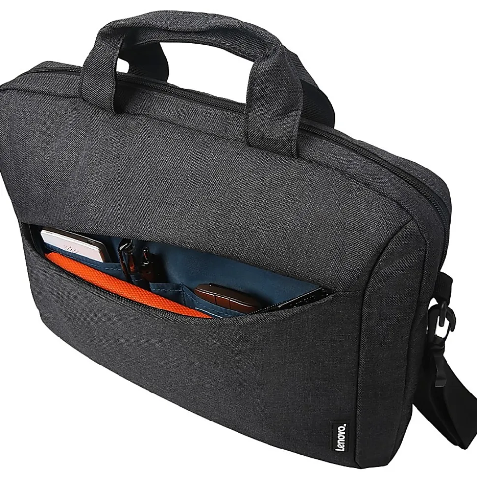 Lenovo® Casual Toploader T210 Messenger Bag With 15.6" Laptop Pocket, Black
