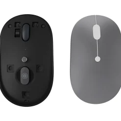 Lenovo Go USB-C Wireless Mouse - Storm Grey - Blue Optical - Wireless - 2.40 GHz - Rechargeable - USB Type C - 4000 dpi - Scroll Wheel - 5 Button(s)