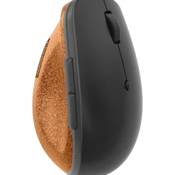 Lenovo Go Wireless Vertical Mouse - Optical - Wireless - 2.40 GHz - Storm Gray - USB Type A - 2400 dpi - 4Y51C33792