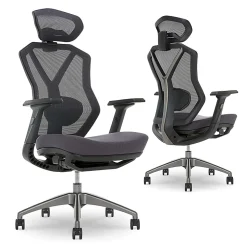 Lenovo® Legion Ergonomic Mesh High-Back Gaming Chair, Dark Gray/Black