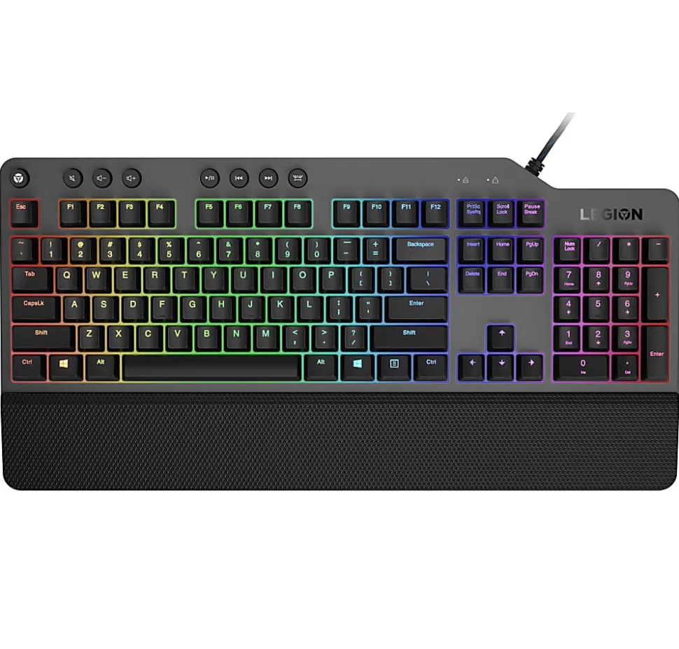 Lenovo® Legion K500 RGB Mechanical Gaming Keyboard, Black, GY40T26478