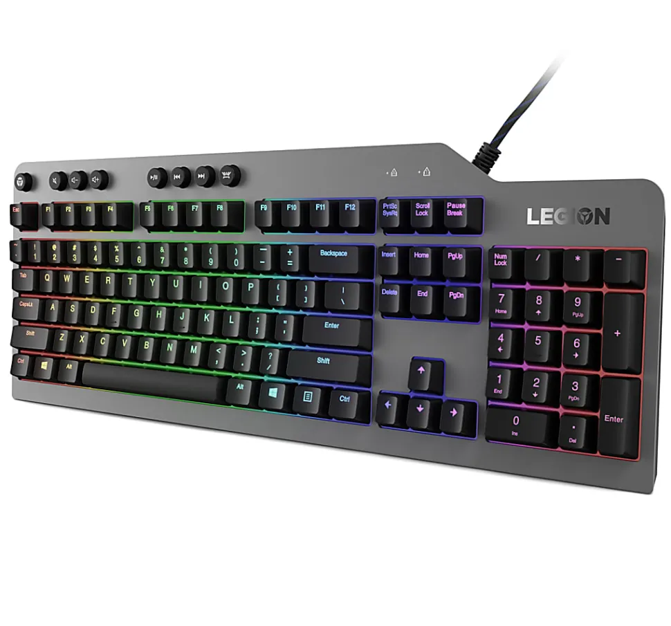 Lenovo® Legion K500 RGB Mechanical Gaming Keyboard, Black, GY40T26478