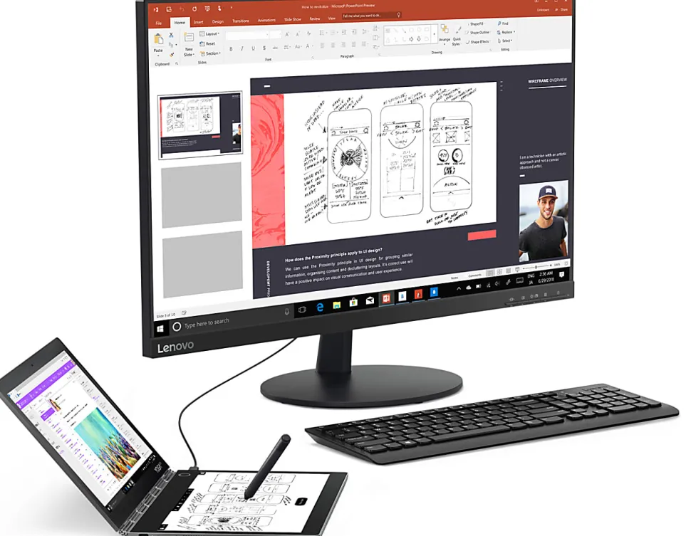 Lenovo® L27m-28 27" FHD WLED Monitor