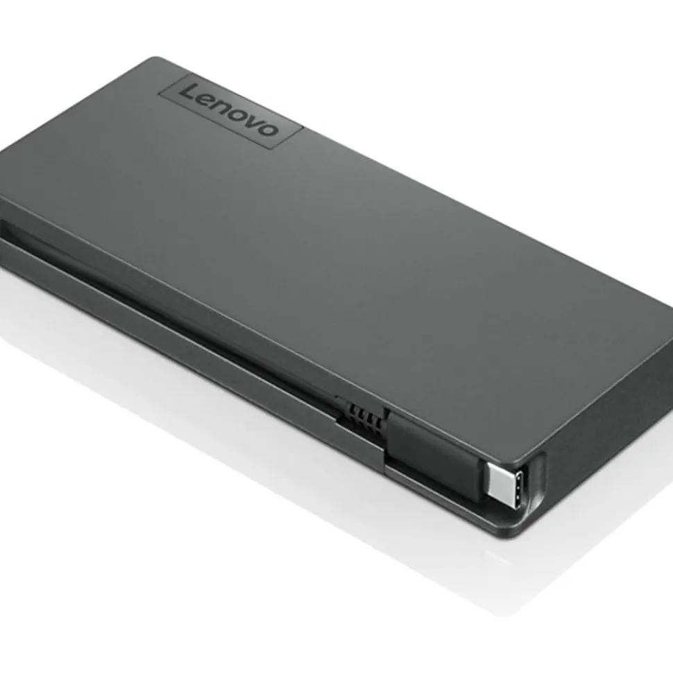 Lenovo Powered USB-C Travel Hub - for Notebook - USB Type C - 3 x USB Ports - 1 x USB 2.0 - USB Type-C - Network (RJ-45) - HDMI - VGA - Wired
