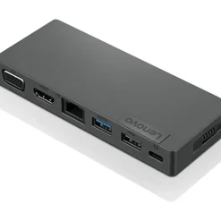 Lenovo Powered USB-C Travel Hub - for Notebook - USB Type C - 3 x USB Ports - 1 x USB 2.0 - USB Type-C - Network (RJ-45) - HDMI - VGA - Wired