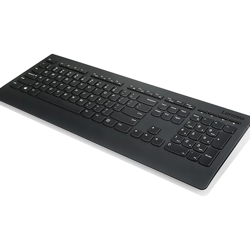 Lenovo® Professional Wireless Keyboard & Mouse, Compact Keyboard, Laser Mouse