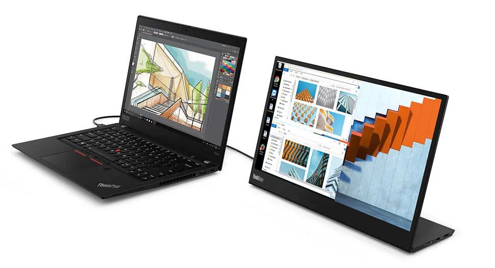 Lenovo™ ThinkVision M14 14" FHD IPS USB-C Portable Monitor, 6JZ113