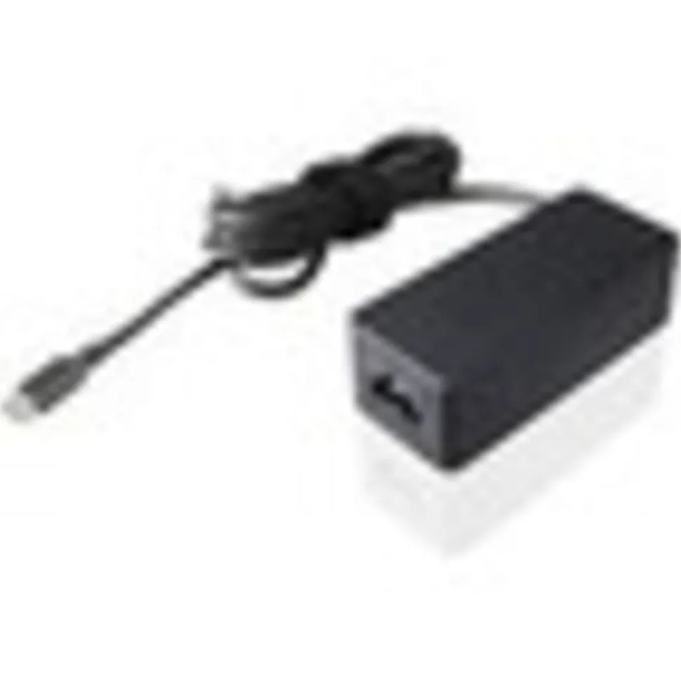 Lenovo® 45W USB-C Portable Adapter, Black, GX20N20876