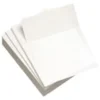 Lettermark Custom Cut Sheets, 5 Reams, White, Letter (8 1/2" x 11"), 2500 Sheets Total, Perforated 3 2/3" From Bottom, 20 Lb, 500 Sheets Per Ream