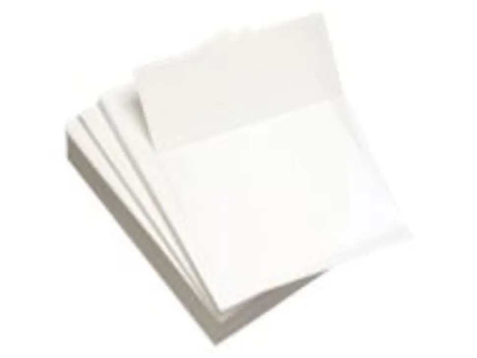 Lettermark Custom Cut Sheets, 5 Reams, White, Letter (8 1/2" x 11"), 2500 Sheets Total, Perforated 3 2/3" From Bottom, 20 Lb, 500 Sheets Per Ream