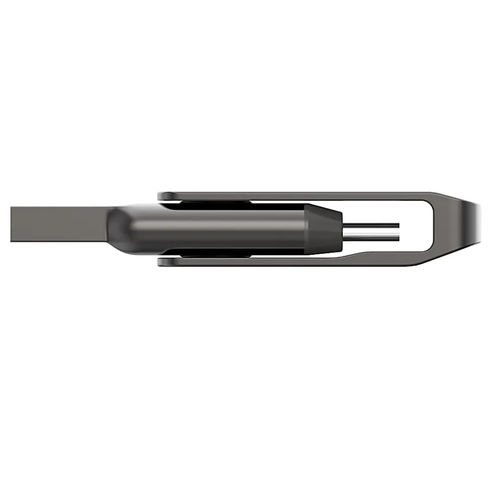Lexar JumpDrive Dual Drive D400 USB Flash Drive, 256 GB, Silver