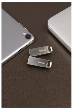 Lexar® JumpDrive® M45 USB 3.1 Flash Drive, 64GB, Silver, LJDM45-64GABSLNA