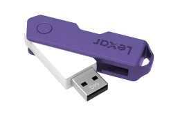 Lexar® JumpDrive® TwistTurn2 USB 2.0 Flash Drive, 64GB, Assorted Colors, LJDTT2-64GABOD20
