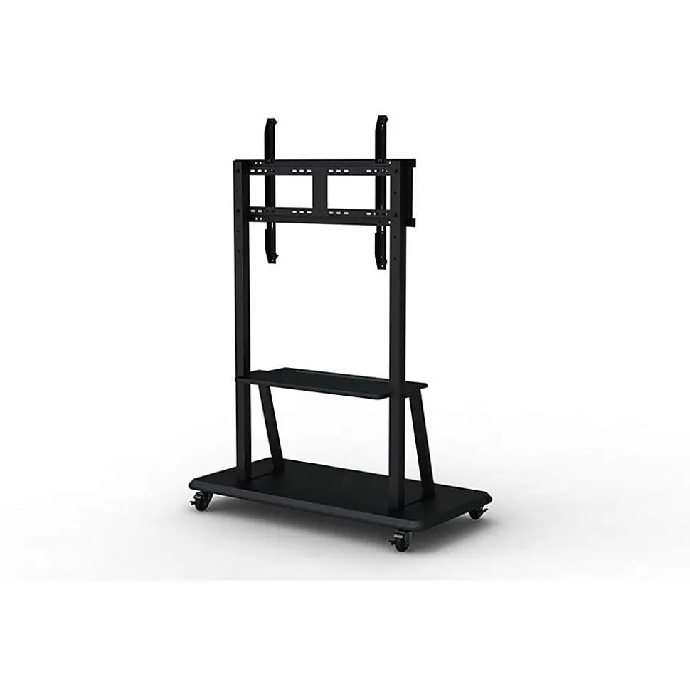 LG Mobile Display Stand, 352 lb Capacity, 52"L x 64"W x 26"H, 55" to 98" Screen Supported