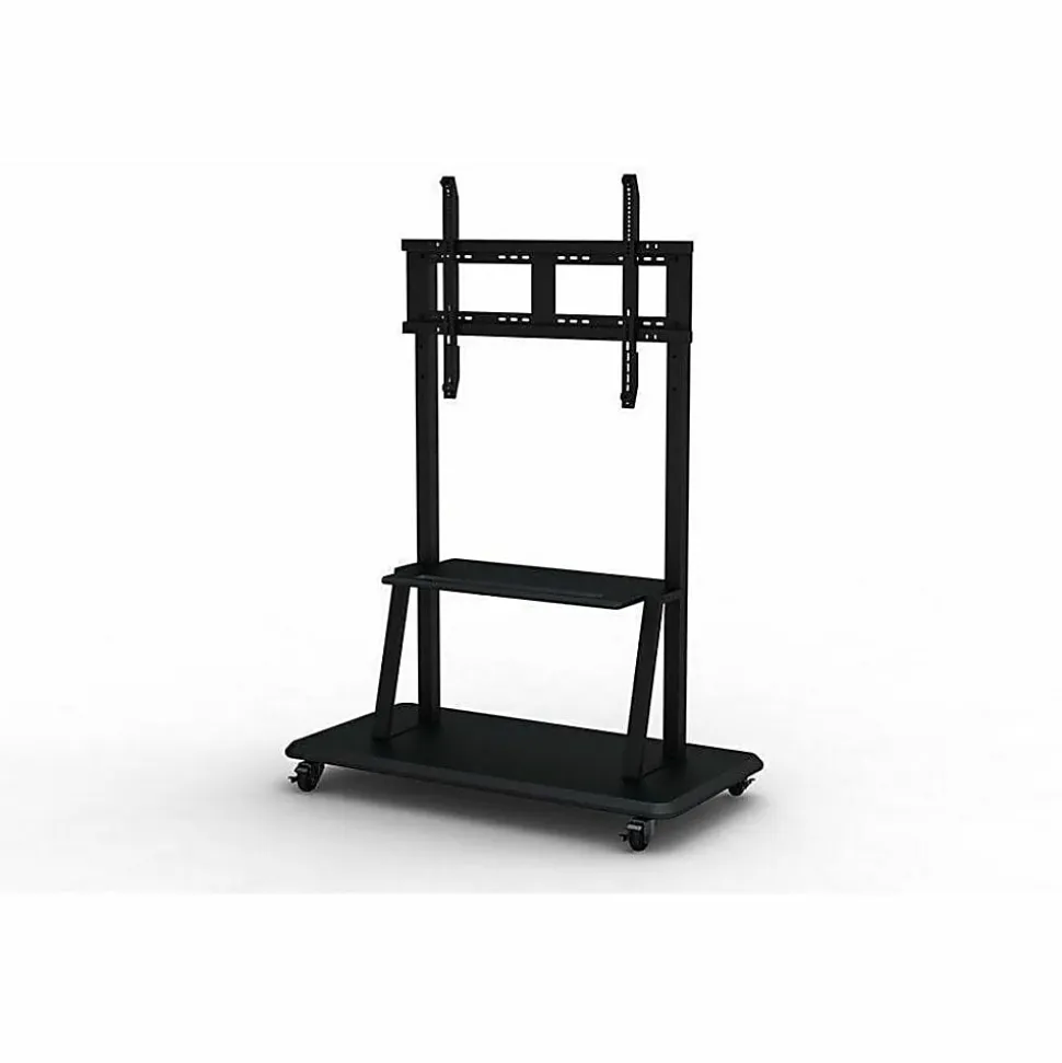 LG Mobile Display Stand, 352 lb Capacity, 52"L x 64"W x 26"H, 55" to 98" Screen Supported