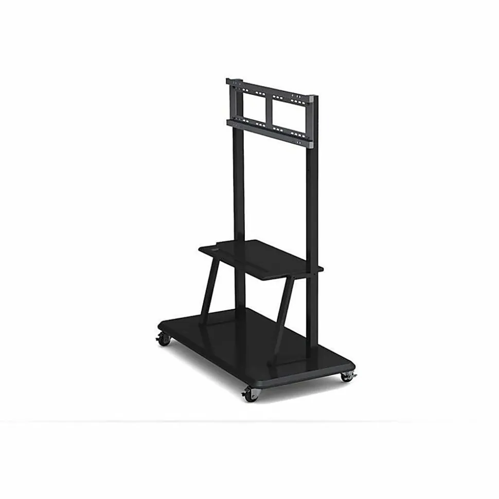 LG Mobile Display Stand, 352 lb Capacity, 52"L x 64"W x 26"H, 55" to 98" Screen Supported