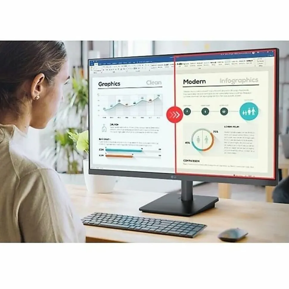 LG 27MS500-B 27” Display LCD Monitor, FreeSync