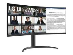LG Ultrawide 34WR55QK-B 34" Class UW-QHD Curved Screen LCD Monitor - 21:9 - 34" Viewable - Vertical Alignment (VA) - 34WR55QKB
