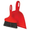 Libman Commercial Dust Pan With Whisk Broom, 10"W, Red, Pack Of 6 Sets