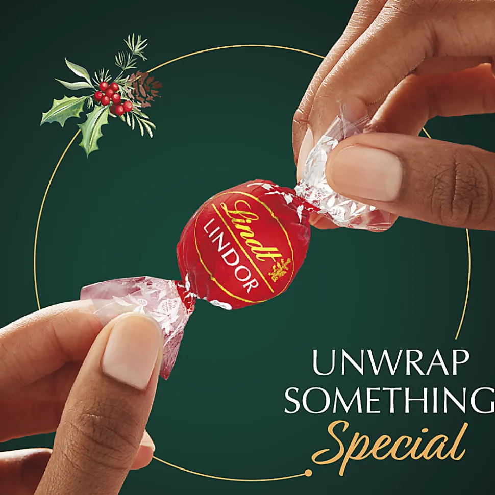 Lindt Holiday LINDOR Truffle Assortment Bag, 8.5 Oz