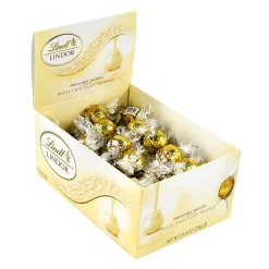 Lindt Lindor White Chocolate Truffles, Pack Of 60 Truffles