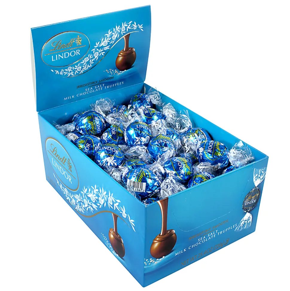 Lindt Sea Salt Milk Chocolate Truffles, Box Of 60