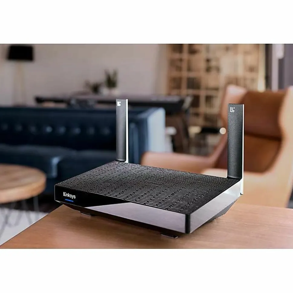 Linksys Hydra 6: Dual-Band Mesh WiFi 6 Router - Dual Band - 2.40 GHz ISM Band - 5 GHz UNII Band - 2x Antenna(2x External) - MR20EC