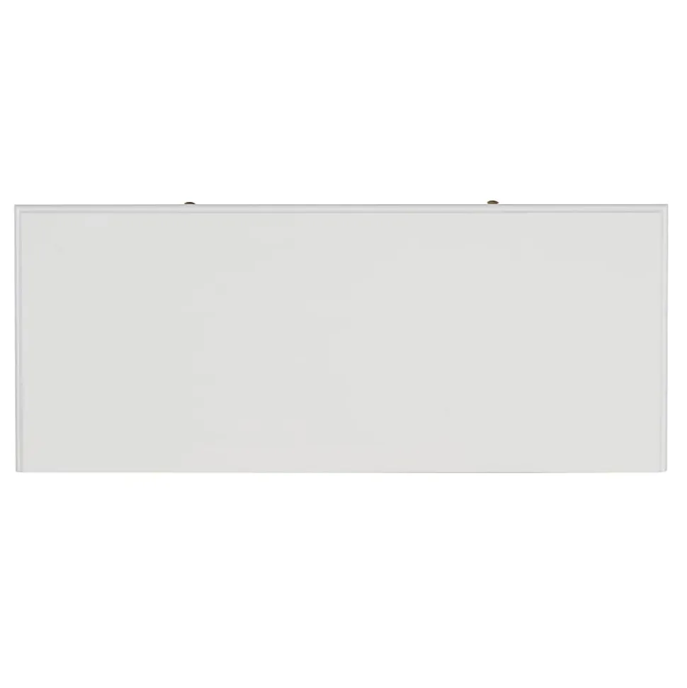 Linon Amy 47-1/4"W Campaign Home Office Computer Desk, White/Gold