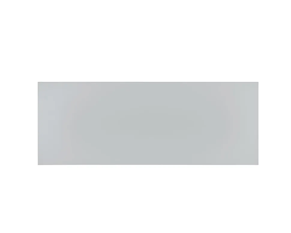Linon Ari 48"W Home Office Writing Desk With Side Storage, Gray/Silver