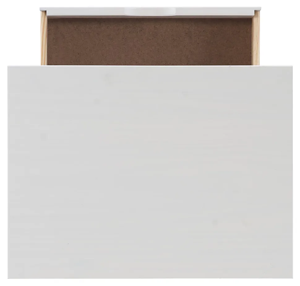 Linon Casimer 6-Drawer Wide Rolling Home Office Storage Cart, White